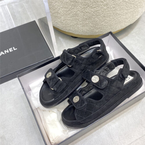 High Quality Luxury Chanel Velcro Sandals – Style 15494 product detail