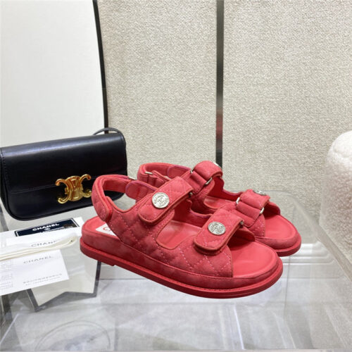 High Quality Luxury Chanel Velcro Sandals – Style 17190