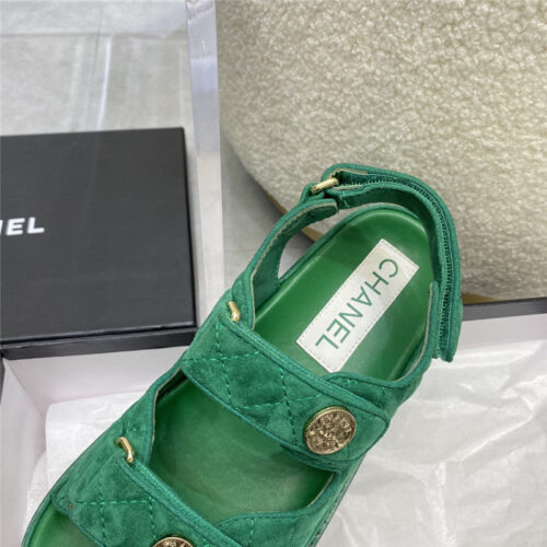 High Quality Luxury Chanel Velcro Sandals – Style 55046 product detail