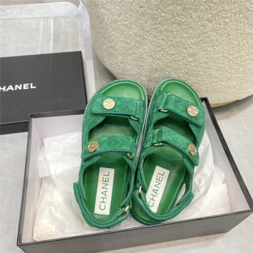 High Quality Luxury Chanel Velcro Sandals – Style 55046 product detail