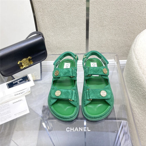 High Quality Luxury Chanel Velcro Sandals – Style 55046 product detail