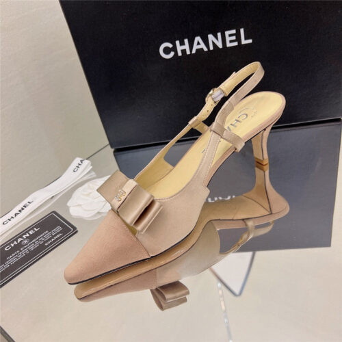 High Quality Luxury Chanel Rhinestone Buckle Bow Sandals product detail