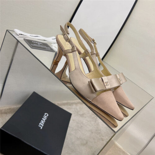 High Quality Luxury Chanel Rhinestone Buckle Bow Sandals product detail