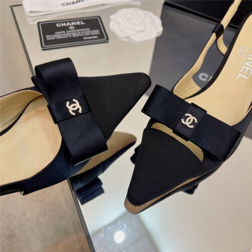 High Quality Luxury Chanel Rhinestone Buckle Bow Sandals – Style 00934 product detail