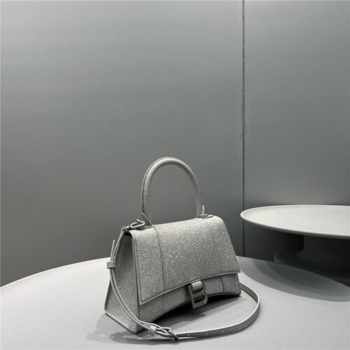 High Quality Luxury Balenciaga Hourglass Bag Silver – Style 29855 product detail