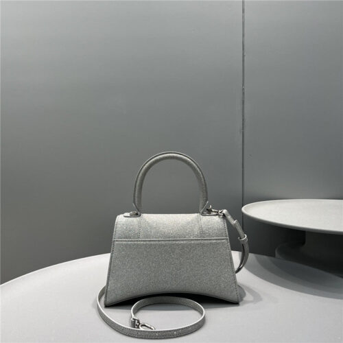 High Quality Luxury Balenciaga Hourglass Bag Silver – Style 29855 product detail