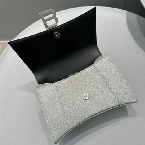 High Quality Luxury Balenciaga Hourglass Bag Silver – Style 29855 product detail