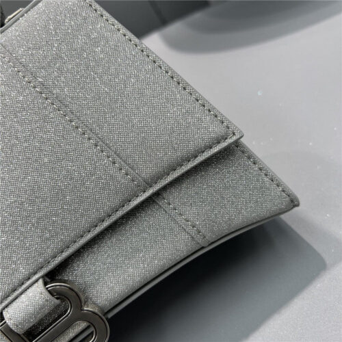 High Quality Luxury Balenciaga Hourglass Bag Silver – Style 29855 product detail