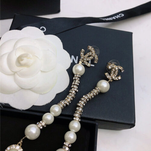 High Quality Luxury Chanel Tassel Earrings alternate view