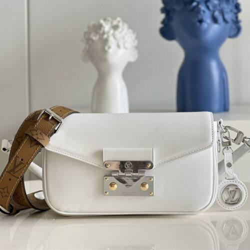 High Quality Luxury Louis Vuitton Sling H27 Bag White