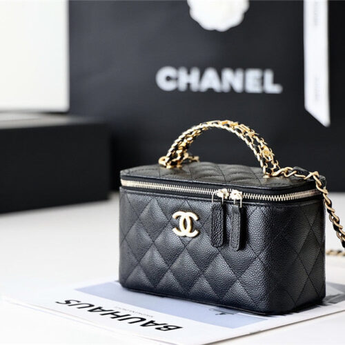 High Quality Luxury Chanel Caviar Vanity Case 17Cm product detail