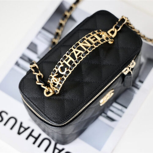 High Quality Luxury Chanel Caviar Vanity Case 17Cm product detail