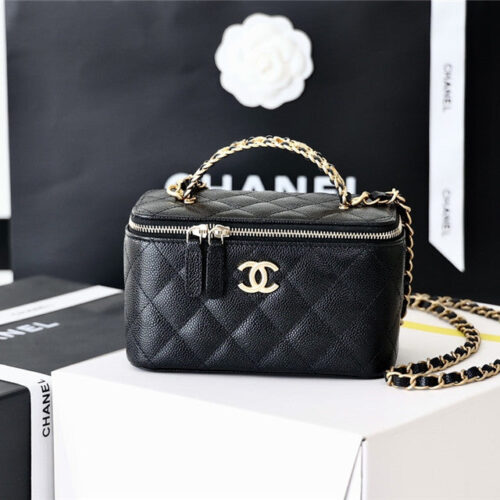 High Quality Luxury Chanel Caviar Vanity Case 17Cm product detail