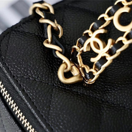 High Quality Luxury Chanel Caviar Vanity Case 17Cm product detail