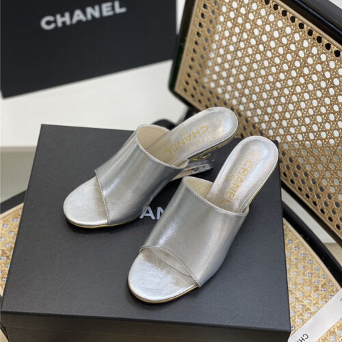 High Quality Luxury Chanel Crystal Heel Sandals product detail