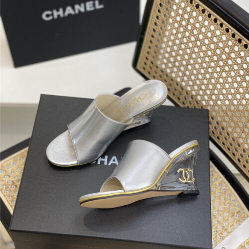 High Quality Luxury Chanel Crystal Heel Sandals product detail