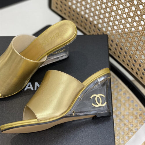 High Quality Luxury Chanel Crystal Heel Sandals – Style 36742 product detail