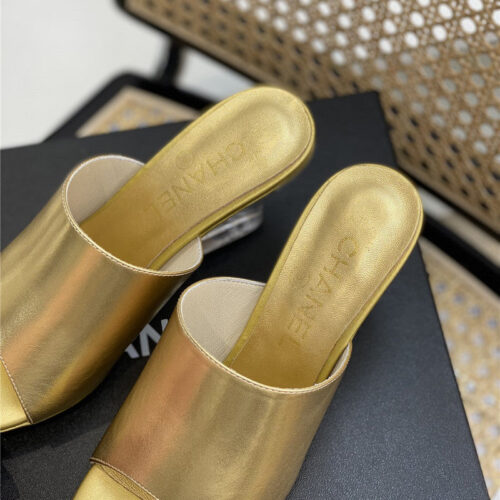 High Quality Luxury Chanel Crystal Heel Sandals – Style 36742 product detail