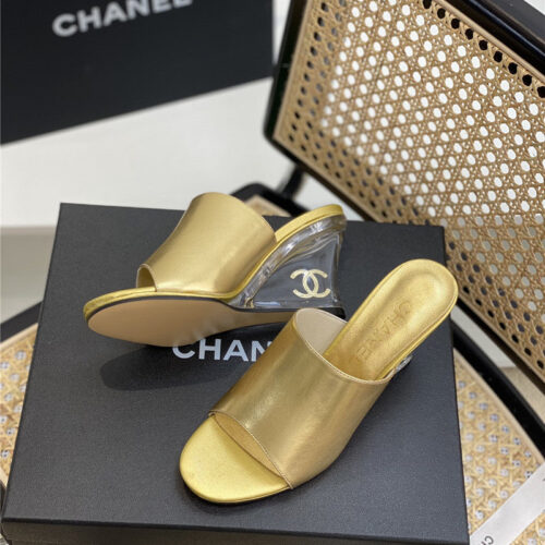 High Quality Luxury Chanel Crystal Heel Sandals – Style 36742 product detail