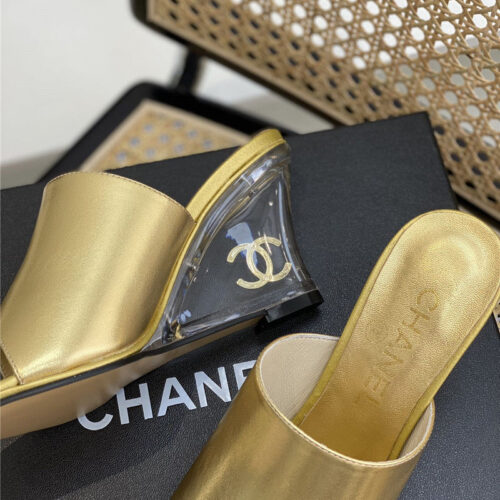 High Quality Luxury Chanel Crystal Heel Sandals – Style 36742 product detail