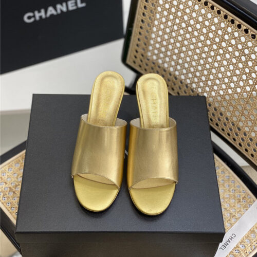 High Quality Luxury Chanel Crystal Heel Sandals – Style 36742 product detail