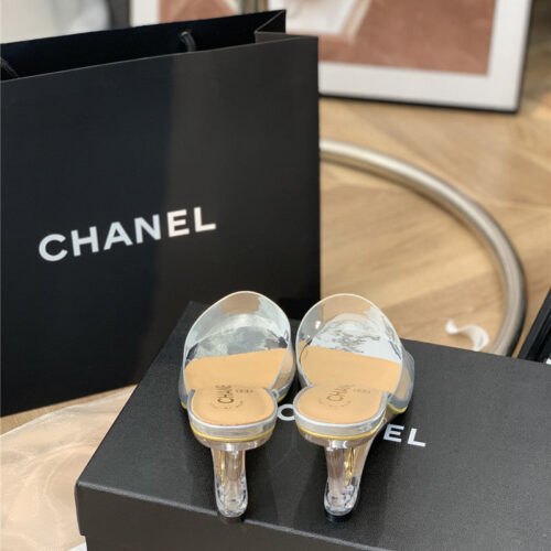 High Quality Luxury Chanel Crystal Heel Sandals – Style 74598 product detail