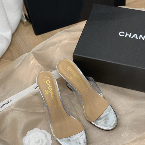 High Quality Luxury Chanel Crystal Heel Sandals – Style 74598 product detail