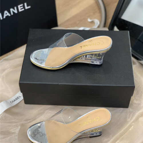High Quality Luxury Chanel Crystal Heel Sandals – Style 74598 alternate view