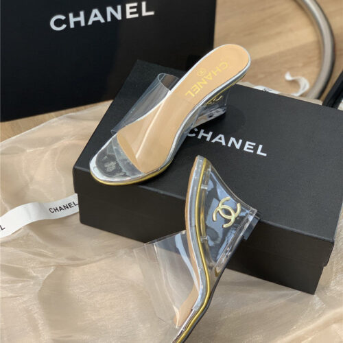 High Quality Luxury Chanel Crystal Heel Sandals – Style 74598 product detail