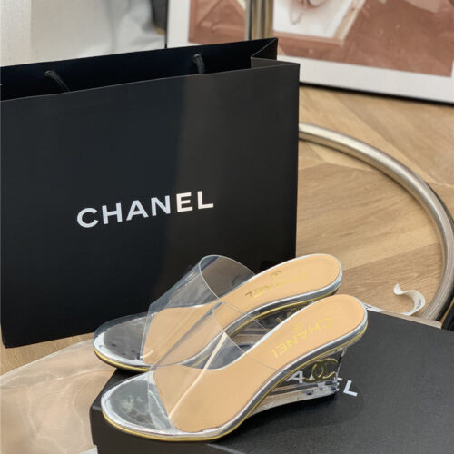 High Quality Luxury Chanel Crystal Heel Sandals – Style 74598