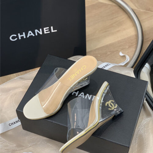 High Quality Luxury Chanel Crystal Heel Sandals – Style 09062 product detail