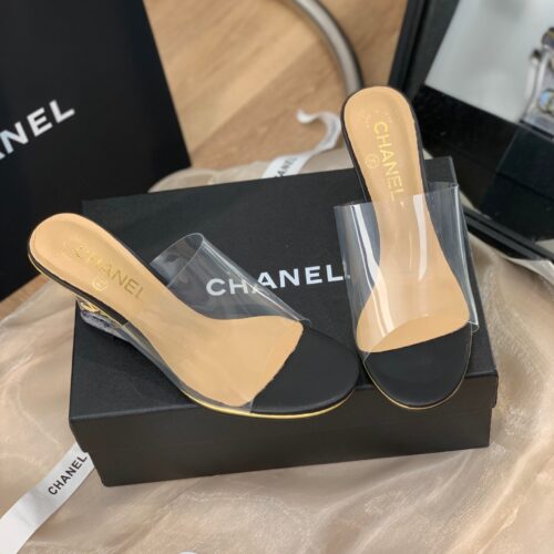 High Quality Luxury Chanel Crystal Heel Sandals – Style 43526 alternate view