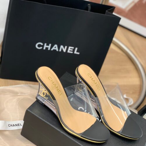 High Quality Luxury Chanel Crystal Heel Sandals – Style 43526