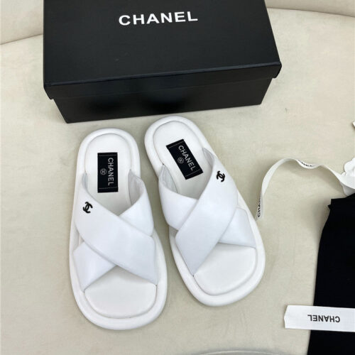 High Quality Luxury Chanel Flat Slippers – Style 15526 alternate view