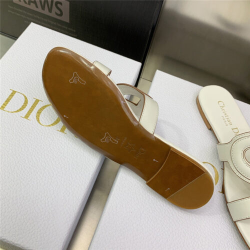 High Quality Luxury Dior Cd Logo Block Heel Cutout Slippers – Style 35654 product detail