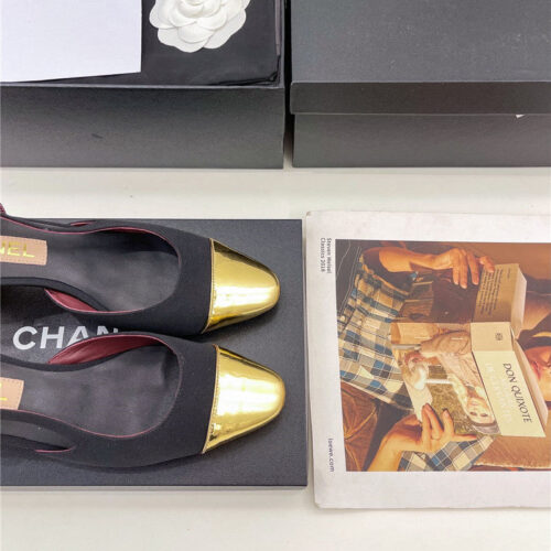 High Quality Luxury Chanel Classic Block Heel Sandals – Style 08838 product detail