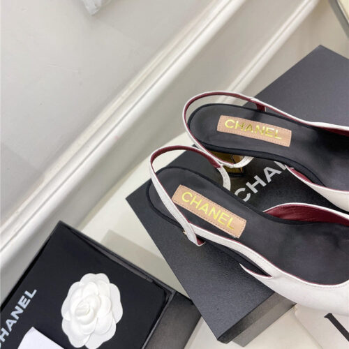 High Quality Luxury Chanel Classic Block Heel Sandals product detail