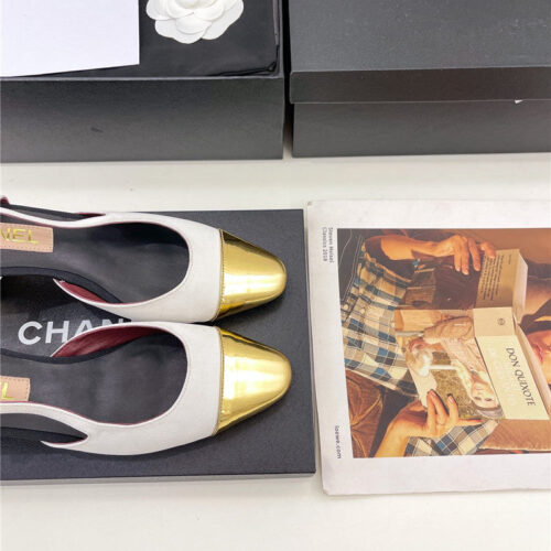 High Quality Luxury Chanel Classic Block Heel Sandals product detail