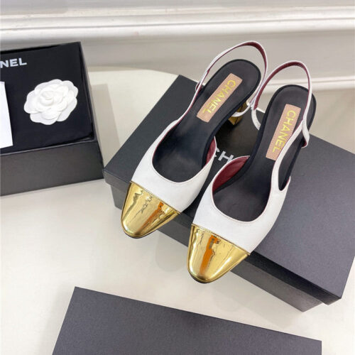 High Quality Luxury Chanel Classic Block Heel Sandals product detail