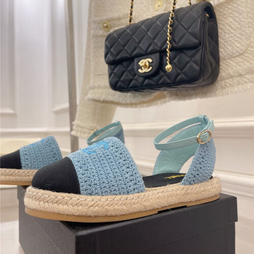 High Quality Luxury Chanel Hand Woven Sandals – Style 93350 product detail