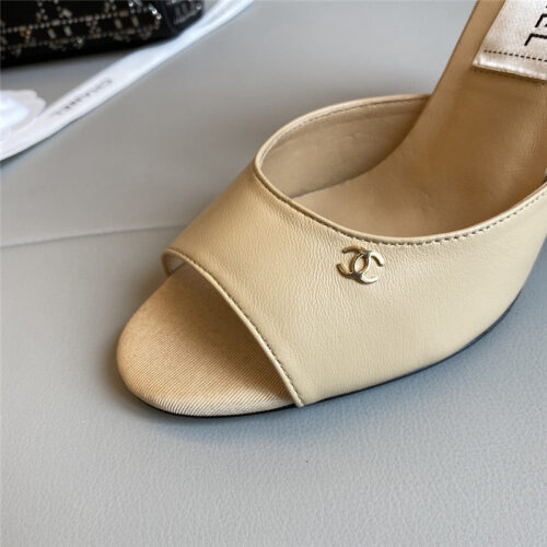 High Quality Luxury Chanel Fish Mouth High Heel Sandals – Style 39942 product detail