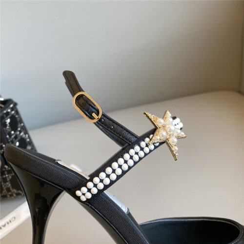 High Quality Luxury Chanel Fish Mouth High Heel Sandals – Style 00390 product detail