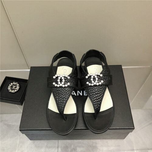 High Quality Luxury Chanel Flat Sandals – Style 65862 alternate view