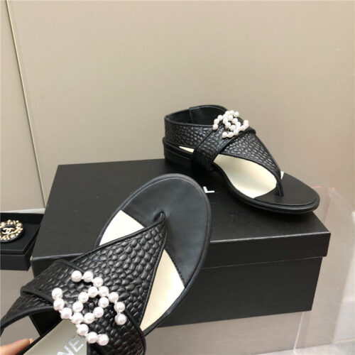 High Quality Luxury Chanel Flat Sandals – Style 65862 product detail