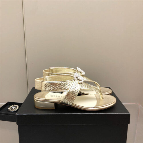 High Quality Luxury Chanel Flat Sandals – Style 64166 product detail