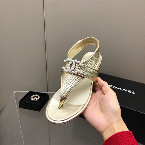 High Quality Luxury Chanel Flat Sandals – Style 64166 product detail