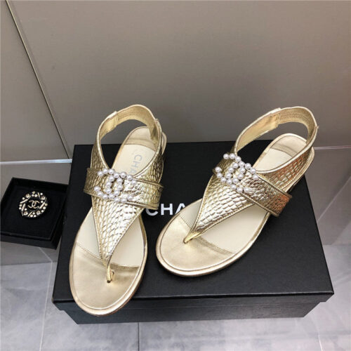 High Quality Luxury Chanel Flat Sandals – Style 64166 product detail