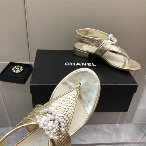 High Quality Luxury Chanel Flat Sandals – Style 64166 product detail