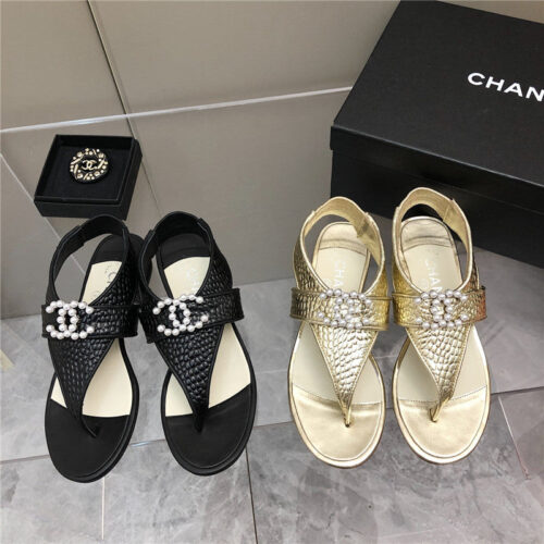 High Quality Luxury Chanel Flat Sandals – Style 64166 product detail