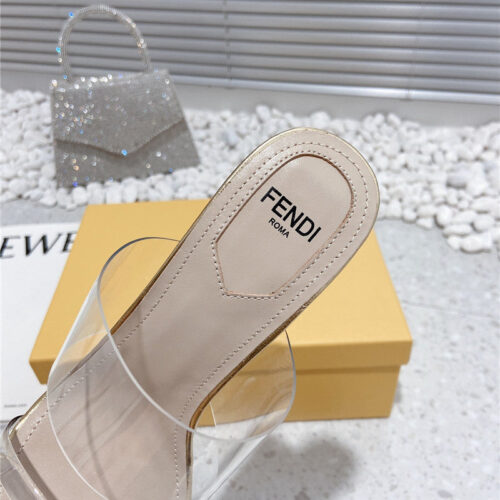 High Quality Luxury Fendi Wedge Slippers product detail